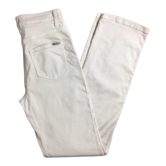 St. John Ivory Straight Leg High Rise Jeans - Picture 15 of 15